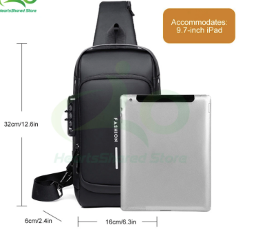 Canguro bolso antirrobo para hombre