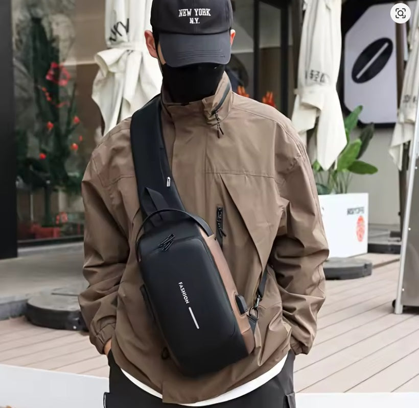 Canguro bolso antirrobo para hombre