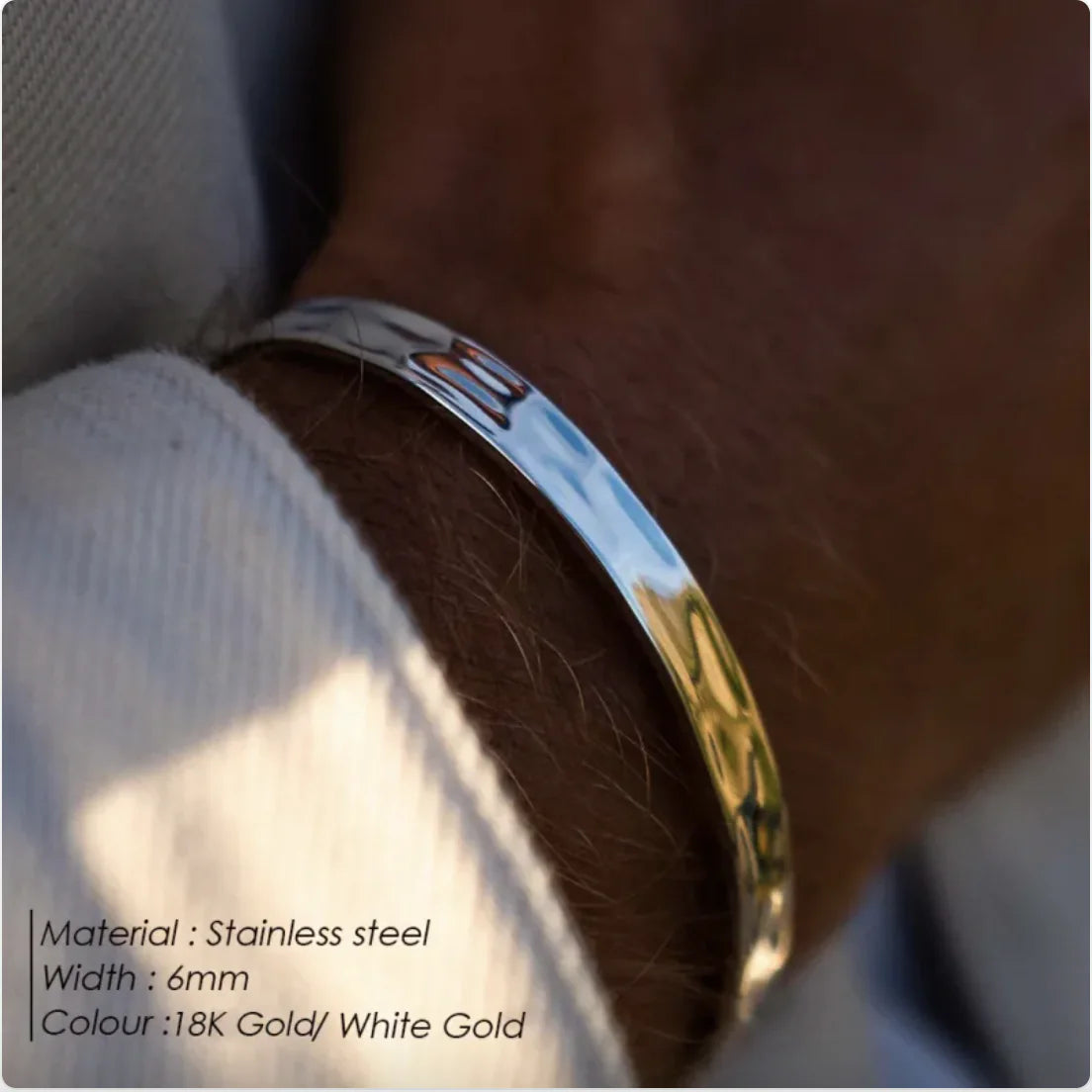 Bad Men's Stainless Steel Simple Stylish Bracelet