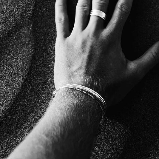 Bad Men's Stainless Steel Simple Stylish Bracelet
